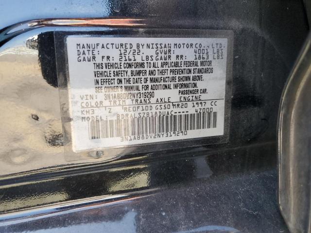 Photo 11 VIN: 3N1AB8DV2NY319290 - NISSAN SENTRA SR 