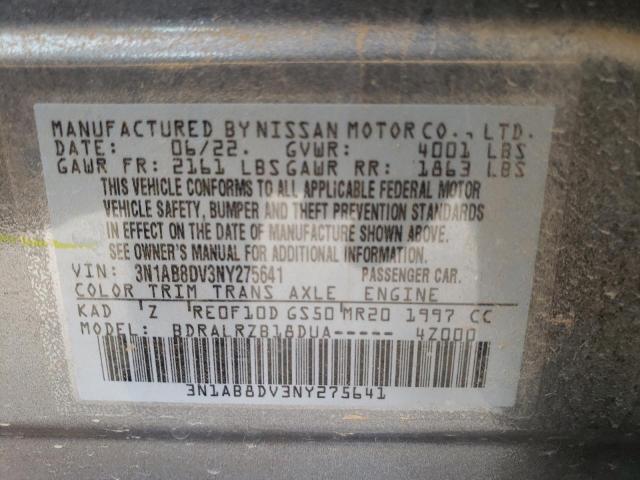 Photo 11 VIN: 3N1AB8DV3NY275641 - NISSAN SENTRA SR 