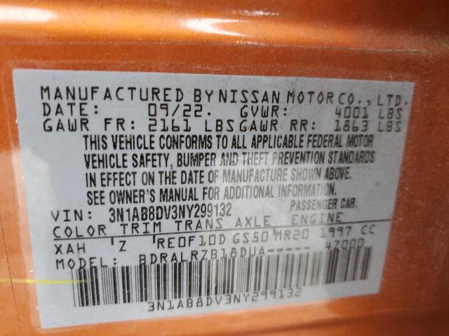 Photo 11 VIN: 3N1AB8DV3NY299132 - NISSAN SENTRA 