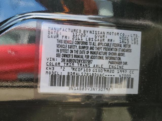 Photo 11 VIN: 3N1AB8DV3NY307987 - NISSAN SENTRA 