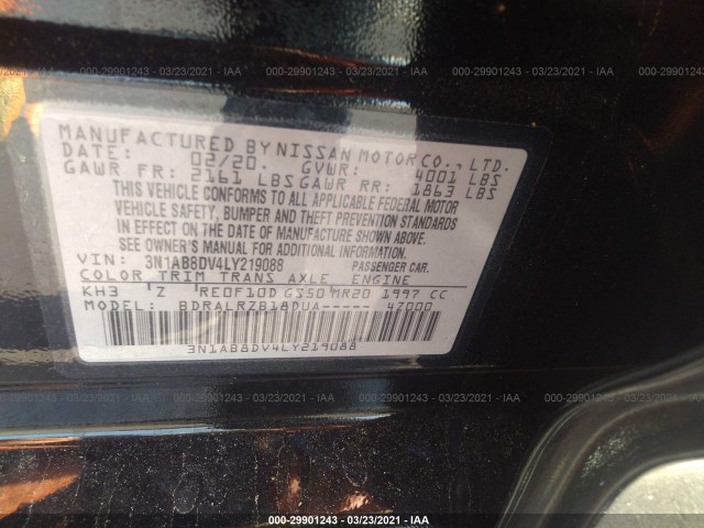 Photo 8 VIN: 3N1AB8DV4LY219088 - NISSAN SENTRA 