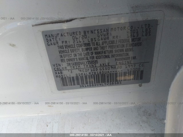 Photo 8 VIN: 3N1AB8DV4LY258585 - NISSAN SENTRA 