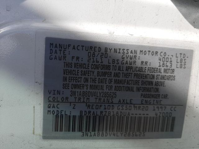 Photo 9 VIN: 3N1AB8DV4LY285625 - NISSAN SENTRA SR 