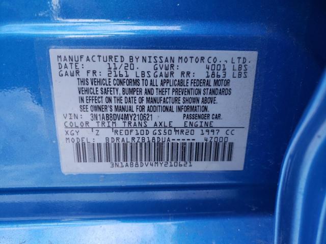 Photo 9 VIN: 3N1AB8DV4MY210621 - NISSAN SENTRA SR 