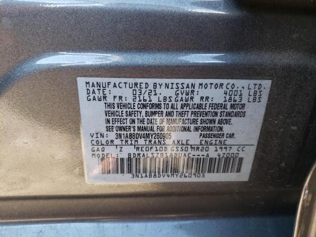 Photo 9 VIN: 3N1AB8DV4MY260905 - NISSAN SENTRA SR 