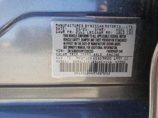 Photo 9 VIN: 3N1AB8DV4MY289255 - NISSAN SENTRA SR 