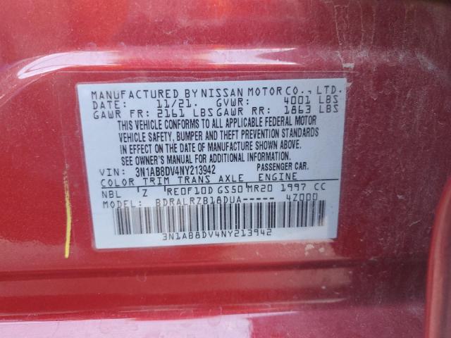 Photo 11 VIN: 3N1AB8DV4NY213942 - NISSAN SENTRA SR 