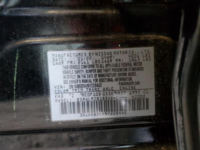 Photo 11 VIN: 3N1AB8DV4NY228442 - NISSAN SENTRA SR 