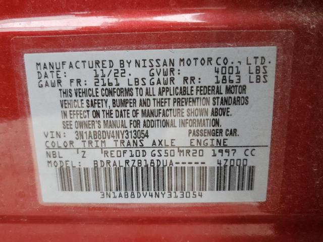 Photo 11 VIN: 3N1AB8DV4NY313054 - NISSAN SENTRA 