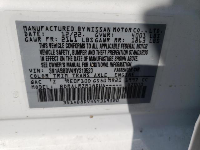 Photo 12 VIN: 3N1AB8DV4NY319520 - NISSAN SENTRA 