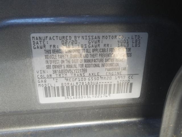 Photo 9 VIN: 3N1AB8DV5LY221769 - NISSAN SENTRA SR 