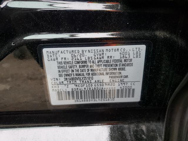 Photo 9 VIN: 3N1AB8DV5LY251810 - NISSAN SENTRA SR 