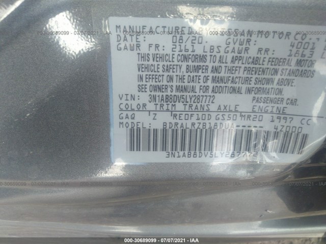 Photo 8 VIN: 3N1AB8DV5LY287772 - NISSAN SENTRA 