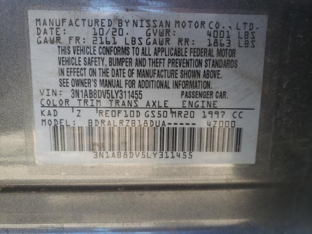 Photo 9 VIN: 3N1AB8DV5LY311455 - NISSAN SENTRA SR 