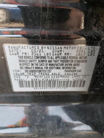 Photo 11 VIN: 3N1AB8DV5MY291757 - NISSAN SENTRA SR 