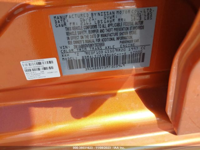 Photo 8 VIN: 3N1AB8DV5MY303969 - NISSAN SENTRA 