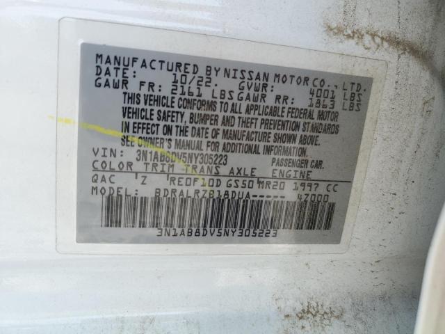 Photo 11 VIN: 3N1AB8DV5NY305223 - NISSAN SENTRA SR 