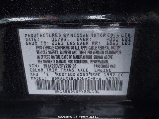 Photo 8 VIN: 3N1AB8DV5PY226136 - NISSAN SENTRA 