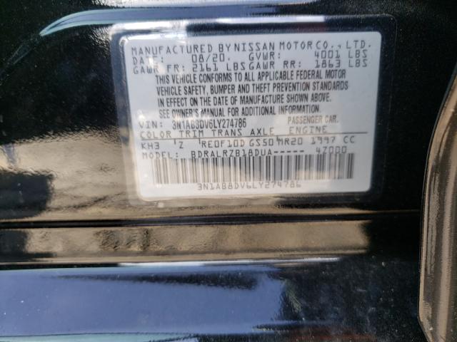 Photo 9 VIN: 3N1AB8DV6LY274786 - NISSAN SENTRA SR 