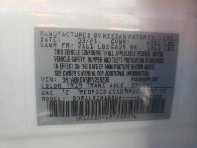 Photo 12 VIN: 3N1AB8DV6MY258296 - NISSAN SENTRA SR 