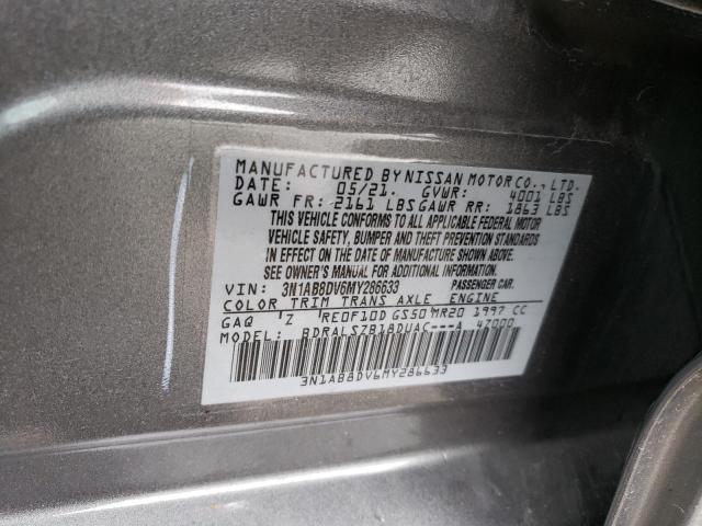 Photo 11 VIN: 3N1AB8DV6MY286633 - NISSAN SENTRA SR 