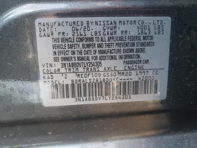 Photo 9 VIN: 3N1AB8DV7LY254305 - NISSAN SENTRA SR 