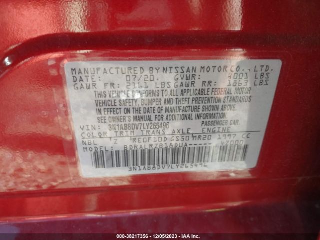 Photo 8 VIN: 3N1AB8DV7LY265496 - NISSAN SENTRA 