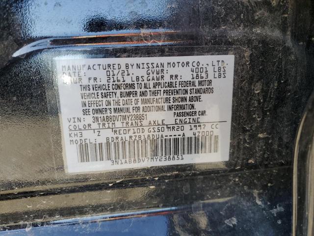 Photo 11 VIN: 3N1AB8DV7MY238851 - NISSAN SENTRA SR 