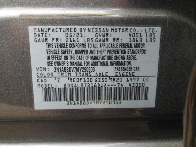 Photo 12 VIN: 3N1AB8DV7MY290903 - NISSAN SENTRA 