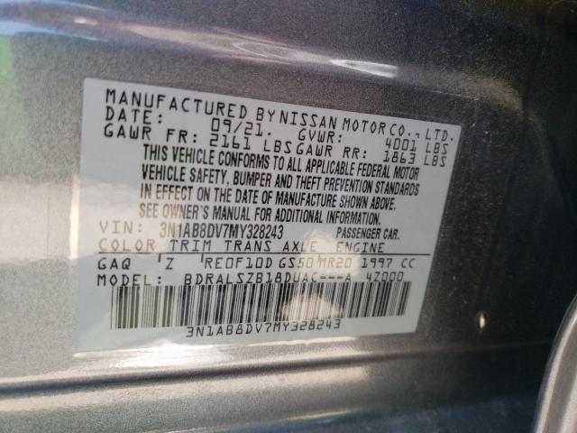 Photo 11 VIN: 3N1AB8DV7MY328243 - NISSAN SENTRA SR 