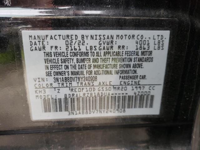 Photo 12 VIN: 3N1AB8DV7NY240908 - NISSAN SENTRA 