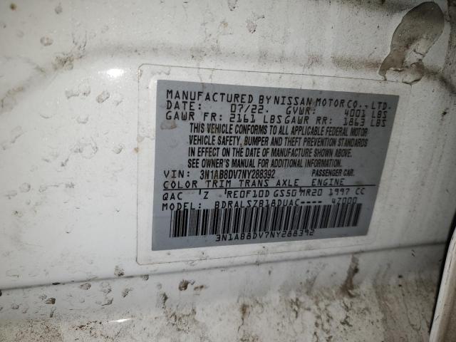 Photo 12 VIN: 3N1AB8DV7NY288392 - NISSAN SENTRA SR 