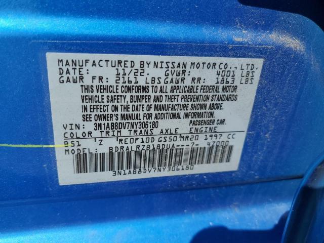 Photo 11 VIN: 3N1AB8DV7NY306180 - NISSAN SENTRA SR 