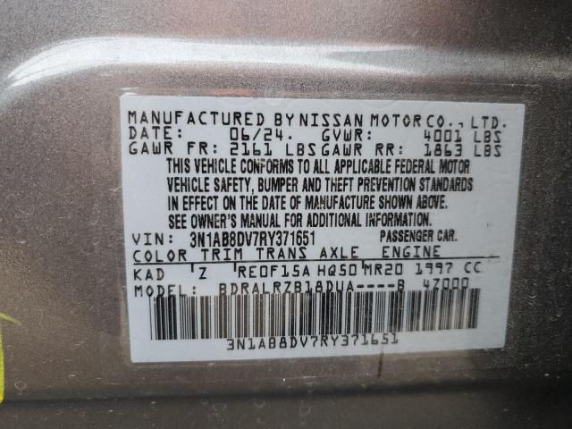 Photo 12 VIN: 3N1AB8DV7RY371651 - NISSAN SENTRA SR 