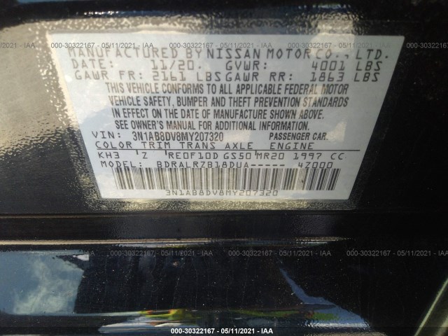 Photo 8 VIN: 3N1AB8DV8MY207320 - NISSAN SENTRA 