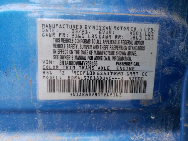 Photo 11 VIN: 3N1AB8DV8MY268165 - NISSAN SENTRA 