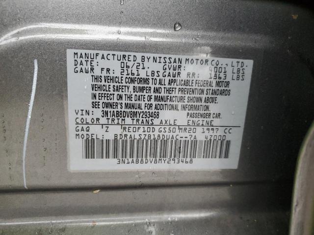 Photo 11 VIN: 3N1AB8DV8MY293468 - NISSAN SENTRA 