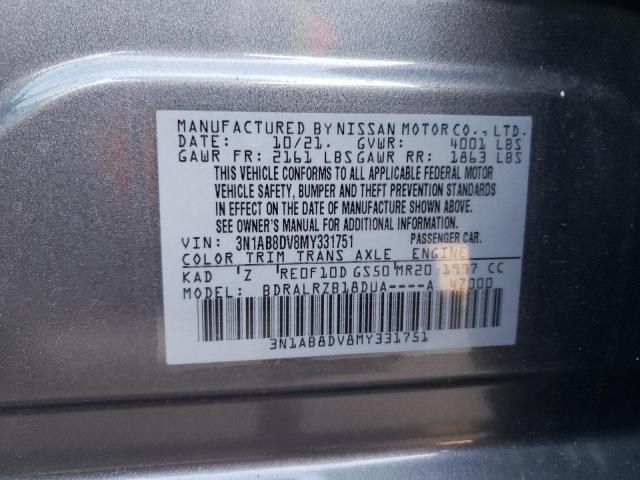 Photo 12 VIN: 3N1AB8DV8MY331751 - NISSAN SENTRA SR 