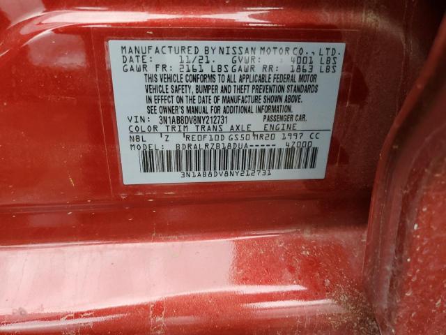 Photo 11 VIN: 3N1AB8DV8NY212731 - NISSAN SENTRA 