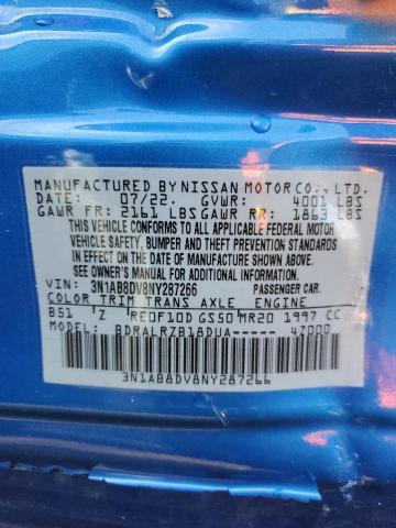 Photo 9 VIN: 3N1AB8DV8NY287266 - NISSAN SENTRA SR 