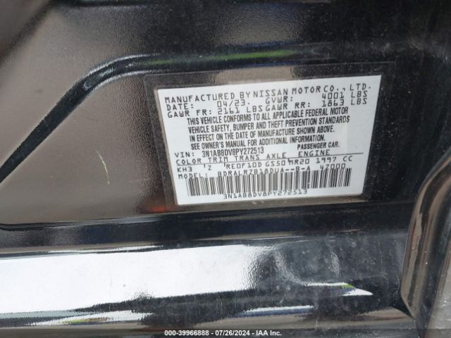 Photo 8 VIN: 3N1AB8DV8PY272513 - NISSAN SENTRA 