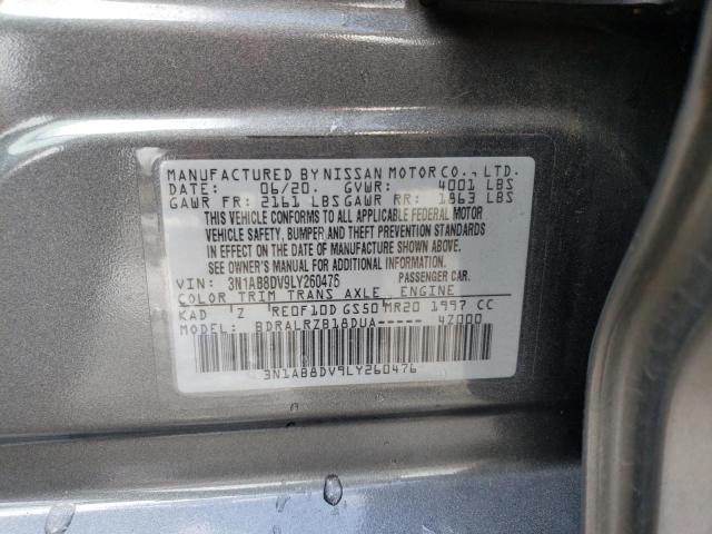 Photo 12 VIN: 3N1AB8DV9LY260476 - NISSAN SENTRA SR 