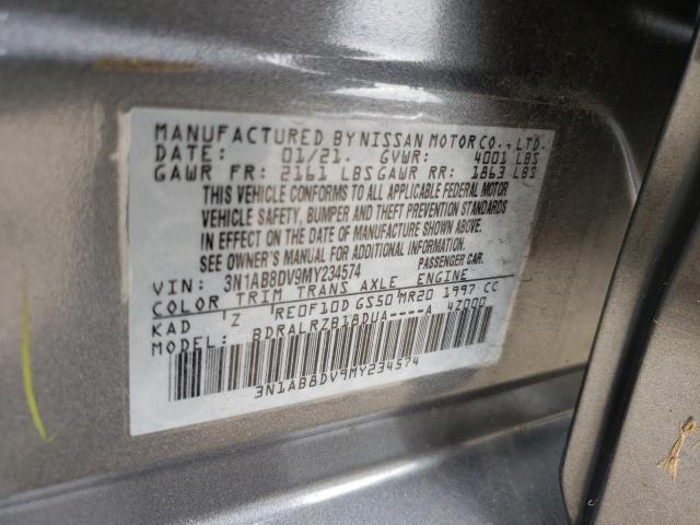 Photo 9 VIN: 3N1AB8DV9MY234574 - NISSAN SENTRA SR 