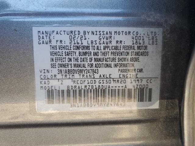 Photo 11 VIN: 3N1AB8DV9MY247843 - NISSAN SENTRA SR 