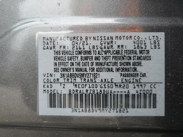 Photo 11 VIN: 3N1AB8DV9MY271821 - NISSAN SENTRA SR 