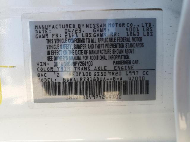 Photo 11 VIN: 3N1AB8DV9PY264100 - NISSAN SENTRA SR 