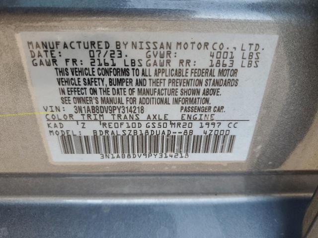 Photo 11 VIN: 3N1AB8DV9PY314218 - NISSAN SENTRA SR 