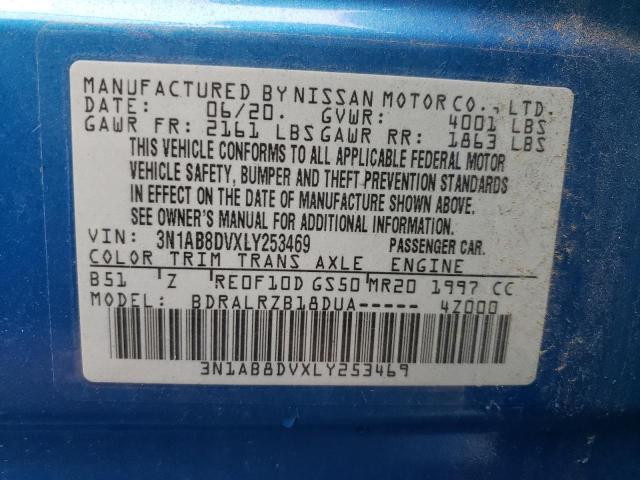 Photo 9 VIN: 3N1AB8DVXLY253469 - NISSAN SENTRA SR 