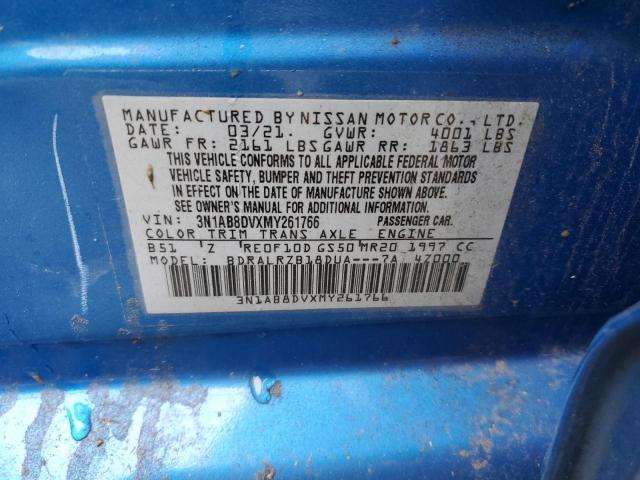 Photo 11 VIN: 3N1AB8DVXMY261766 - NISSAN SENTRA 