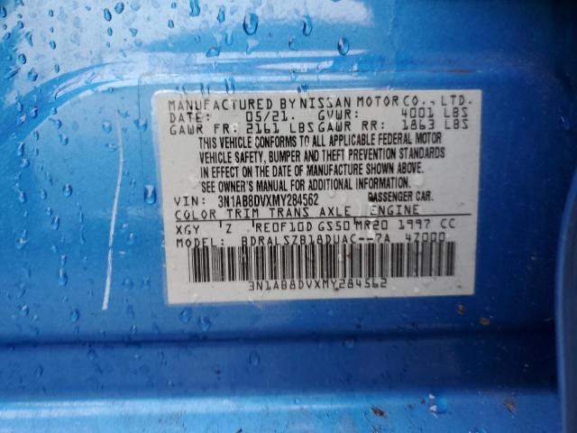 Photo 11 VIN: 3N1AB8DVXMY284562 - NISSAN SENTRA 